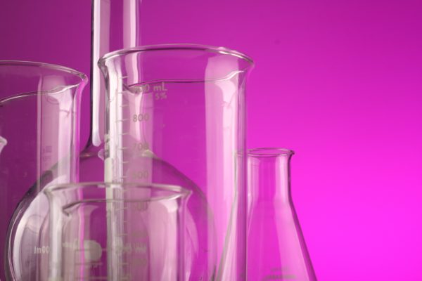 Chemistry lab beakers