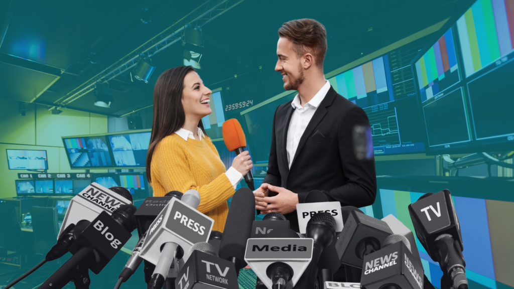 reporter media interview