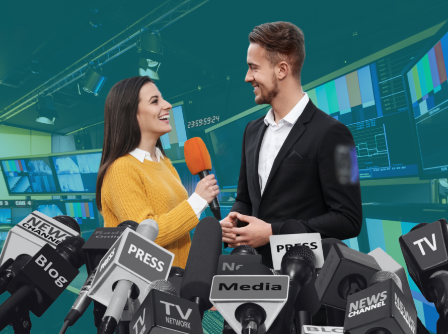 reporter media interview